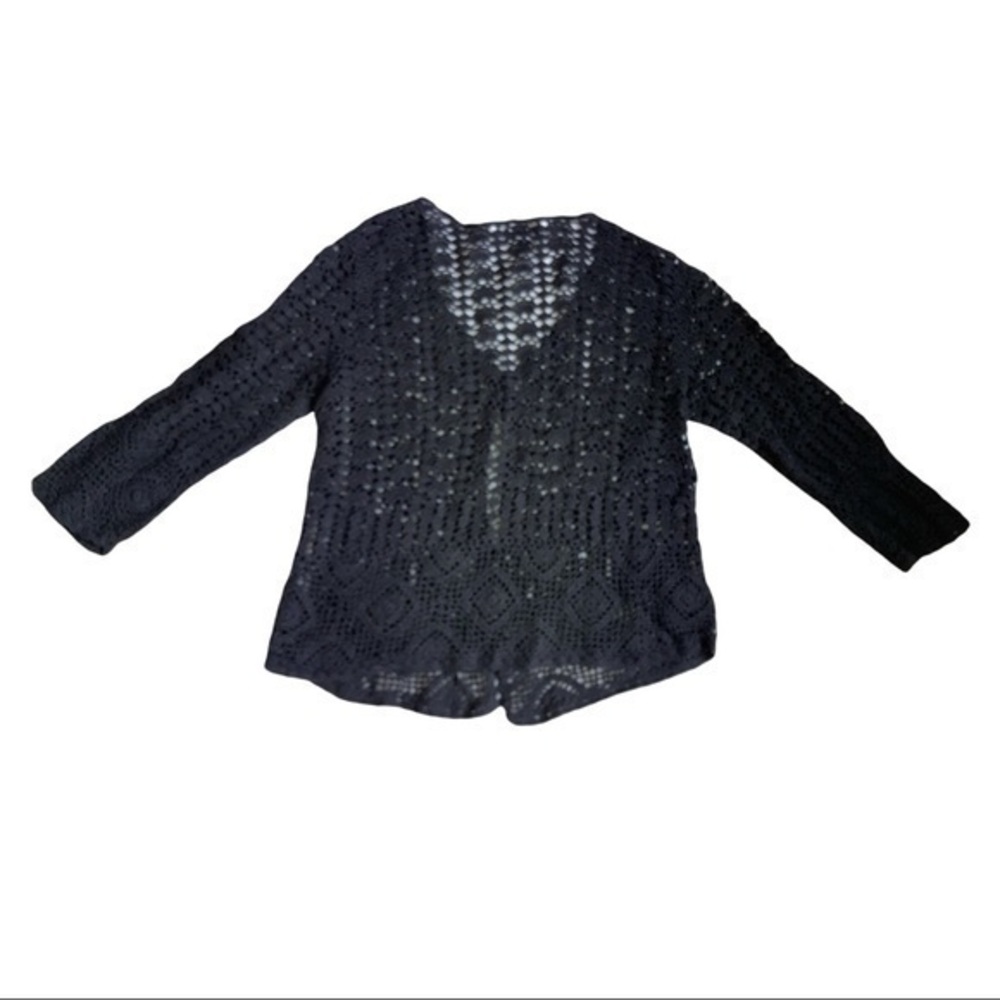 Napa Valley size large cardigan woven knit with beads